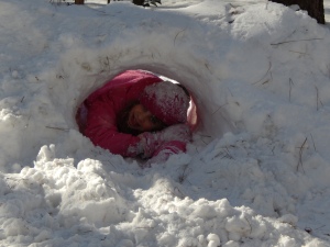 G can also use her powers for good. Here she is demonstrating her snow tunnel!